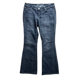 Vintage Mudd Jeans Y2K Women’s 13 Flare Low Rise Retro 2000s Black Denim